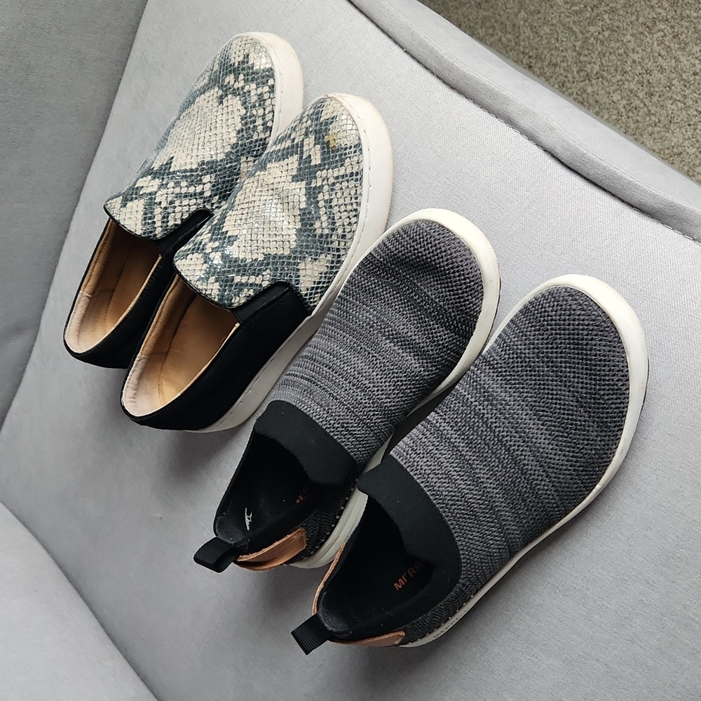 2 Pairs Women's Slip On Shoes Merrell and Vionic